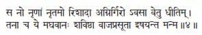 sa no nṛṇāṁ nṛtamo riśādā agnirgiro vasā vetu dhītim ǀ tanā ca ye maghavānaḥ - фото 25