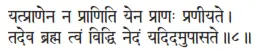 yatprāṇena na prāṇiti yena prāṇaḥ praṇīyate ǀ tadeva brahma tvaṁ viddhi nedaṁ - фото 10