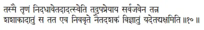 tasmai tṛṇaṁ nidadhāvetadādatsveti tadupapreyāya sarvajavena tanna śaśākādatuṁ - фото 25