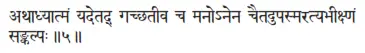 athādhyātmaṁ yadetad gacchatīva ca manonena caitadupasmaratyabhīkṣṇaṁ - фото 32