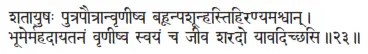 śatāyuṣaḥ putrapautrānvṛṇīṣva bahūnpaśūnhastihiraṇyamaśvān ǀ - фото 60