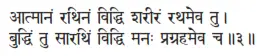 ātmānaṁ rathinaṁ viddhi śarīraṁ rathameva tu ǀ buddhiṁ tu sārathiṁ viddhi - фото 94