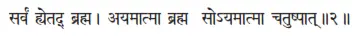 sarvaṁ hyetad brahma ǀ ayamātmā brahma soyamātmā catuṣpāt ǁ 2 Вся эта - фото 225