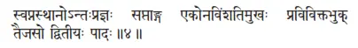 svapnasthānontaḥprajñāḥ saptāṅga ekonaviṁśatimukhaḥ praviviktabhuk taijaso - фото 227