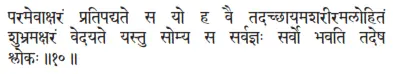 paramevākṣaraṁ pratipadyate sa yo ha vai tadacchāyamaśarīramalohitaṁ - фото 287