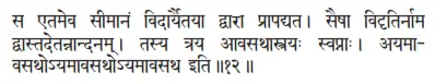 sa etameva sīmānaṁ vidāryaitayā dvārā prāpadyata ǀ saiṣā vidṛtirnāma - фото 359