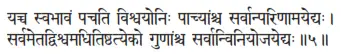 yacca svabhāvaṁ pacati viśvayoniḥ pācyāṁśca sarvānpariṇāmayedyaḥ ǀ - фото 398