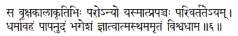sa vṛkṣakālākṛtibhiḥ paronyo yasmātprapañcaḥ parivartateyam ǀ dharmāvahaṁ - фото 413