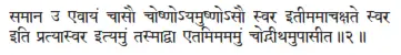 samāna u evāyaṁ cāsau coṣṇoyamuṣṇosau svara itīmamācakṣate svara iti - фото 456