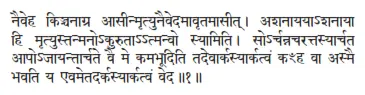 naiveha kiñcanāgra āsīnmṛtyunaivedamāvṛtamāsīt ǀ aśanāyayāśanāyā hi - фото 465