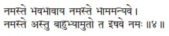 namaste bhavabhāvāya namaste bhāmamanyave ǀ namaste astu bāhubhyāmuto ta - фото 478