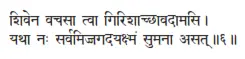 śivena vacasā tvā giriśācchāvadāmasi ǀ yathā naḥ sarvamijjagadayakṣmaṁ sumanā - фото 480