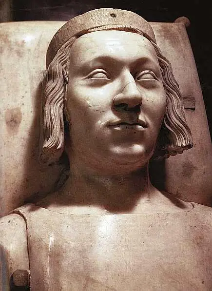 Карл V Мудрый Фрагмент мраморного надгробия над захоронением короля Андре - фото 19
