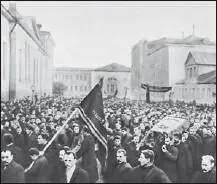 Похороны Н Э Баумана 18 октября в Москве черносотенец мастеровой Михалин - фото 32