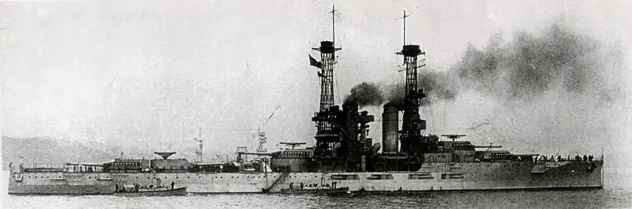 Линейный корабль Флорида в Бресте Франция 1918 г Флорида в 1916 г - фото 131