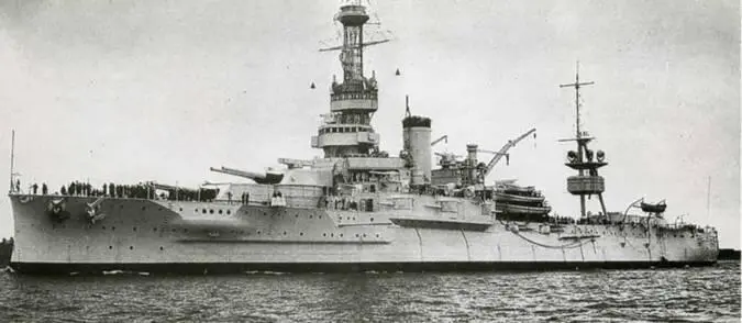 Арканзас после модернизации 1934 г Вайоминг вверху и Арканзас в - фото 165