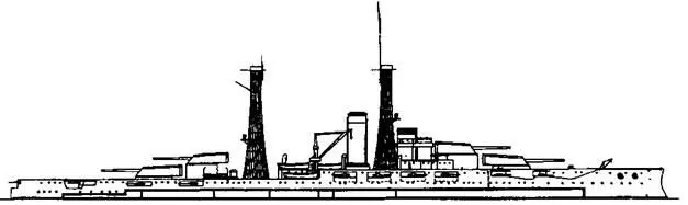 Линейный корабль Nevada 1916 г Наружный аид Линейный корабль Nevada - фото 57