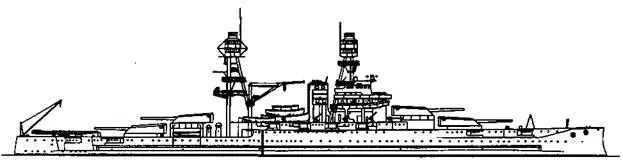 Линейный корабль Pennsylvania 1931 г Наружный аид Линейный корабль - фото 90