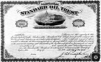 Стандартный нефтяной трастовый сертификат с подписью Дж Рокфеллера На мой - фото 71