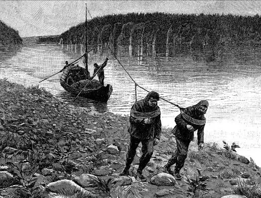 Бурлаки на реке Шугоре Гравюра XIX в Если считать вместе ремесленников и - фото 33