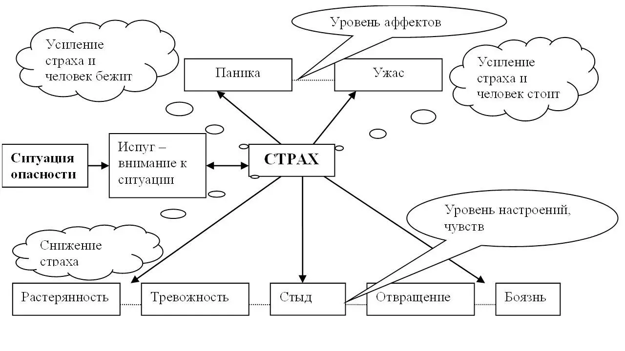 Диаграмма 2 Схема управления эмоцией страха Способ управления эмоцией страха - фото 10