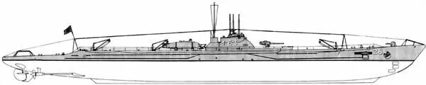 ПЛ I63 типа KD3B по состоянию на февраль 1939 г I63После передачи флоту ПЛ - фото 35