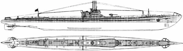 ПЛ I176 типа KD7 после вступления в строй Продольный paзрез ПЛ типа KD7 1 - фото 43