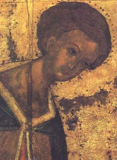 Дмитрий Солунский 1420е гг Фрагмент Троицкий собор ТроицеСергиевой лавры - фото 27