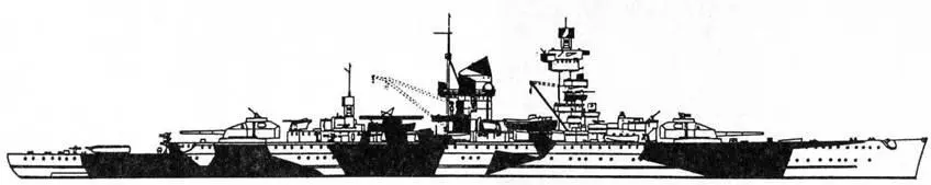 Камуфляжная окраска броненосного корабля Адмирал Шеер 1942 г Во второй - фото 53
