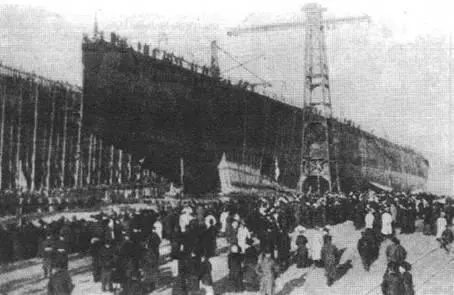 Лютцов перед спуском на воду 29 ноября 1913 г В отличие от остальных по - фото 29
