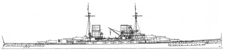 Линейный крейсер Лютцов 1916 г Наружный вид корабля Согласно Вильсону - фото 30