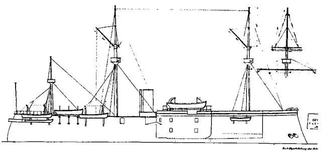 Броненосец Custoza 1875 г Наружный вид Метацентрическая высота - фото 9