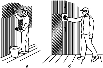 Рис 114Затирка штукатурки а вкруговую б вразгонку Для затирки берут - фото 52