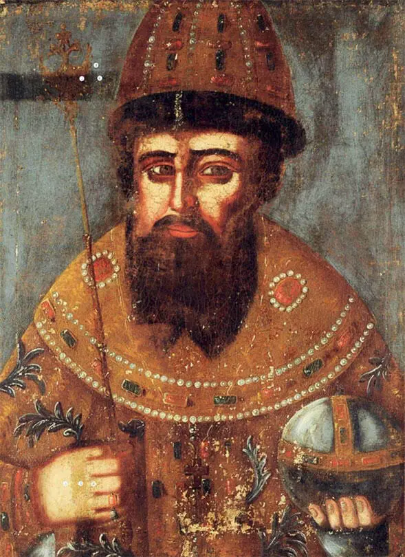 Ил 4 Портрет царя Алексея Михайловича В процессе реставрации после удаления - фото 119