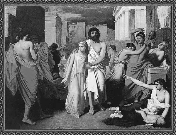III Жалабер Антигона выводит слепого Эдипа из Фив Благодарит Тезея Эдип и - фото 120