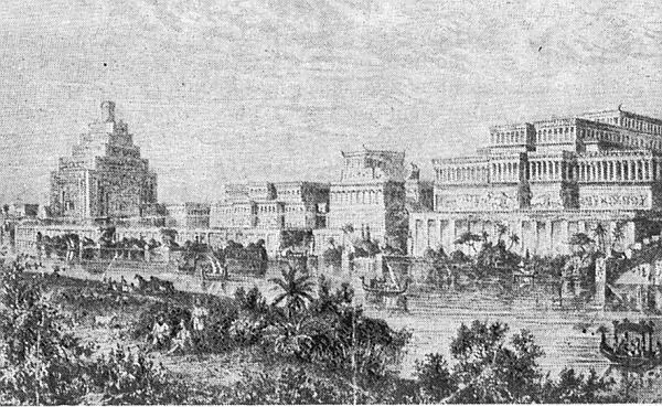 Разрушенный дворец Ашшурбанипала в Ниневии Реконструкция ОГ Лэйярда Бог - фото 49