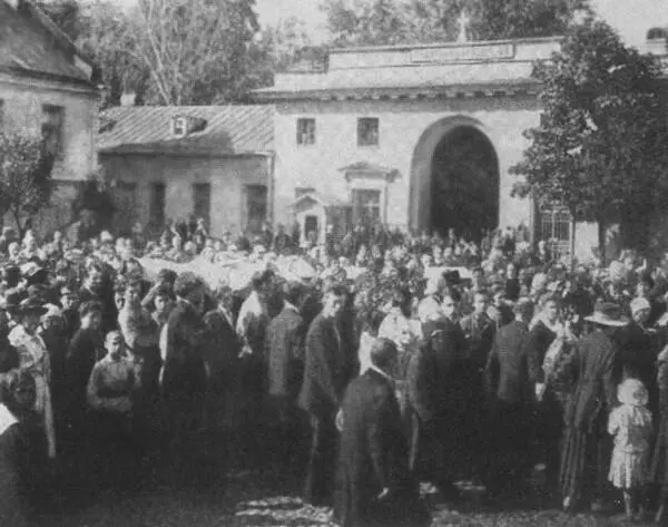 Похороны Александра Блока на Смоленском кладбище Петроград 10 августа 1921 г - фото 41