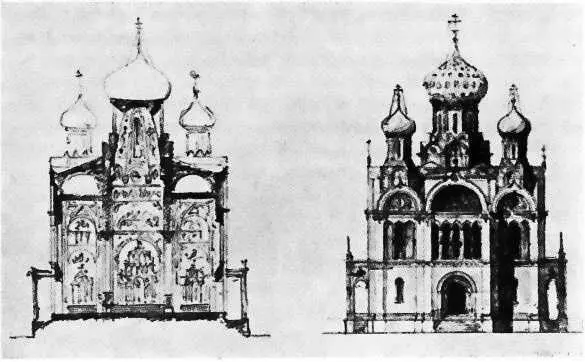 Эскизный проект церкви Святой Екатерины Архитектор К А Тон 1830 г - фото 13