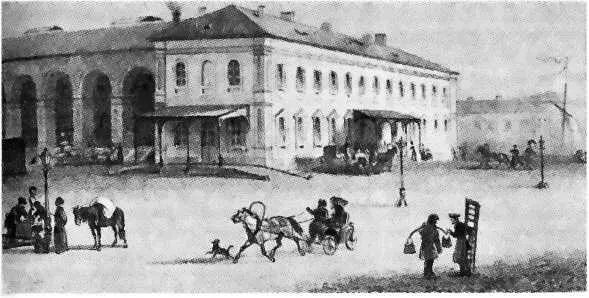Царскосельский вокзал Архитектор К А Тон 18491852 гг Литография 1850х - фото 68