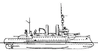 Броненосцы береговой обороны Эгир и Один Наружный вид 1897 г - фото 56