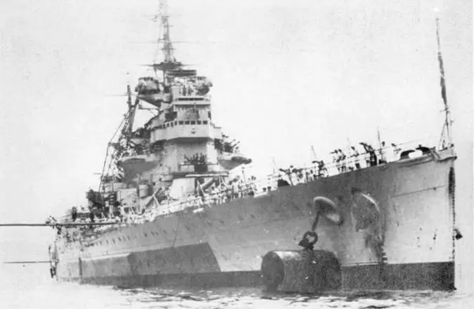 Линейный корабль Энсон в Сиднее 1944 г Линейный корабль Кинг Джордж V - фото 132