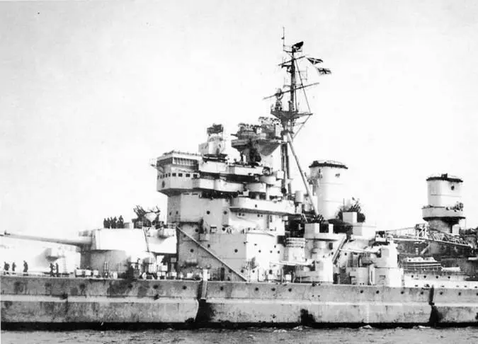 Линейный корабль Кинг Джордж V Линейные корабли Хоу в мае 1944 г - фото 133