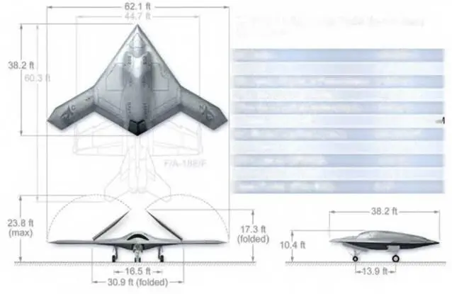 Х47В UCASD Air Vehicle System in Focus Altitude 40000 ft Speed High - фото 4