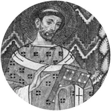 Святитель Ансгарий Фрагмент фрески Олле Хьерцберг Церковь Откровения - фото 7