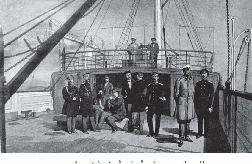 На параходе Ольга в Черном море 22 марта 1869 г 1 Великий князь Николай - фото 56