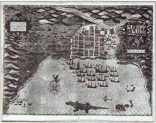 СантоДоминго Иллюстрация к книге о плавании Дрейка Б Боацио Данная - фото 10