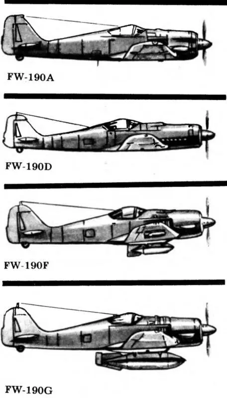 ФоккеВульф FW 190 основной немец кий истребитель с двигателем воздушного - фото 48
