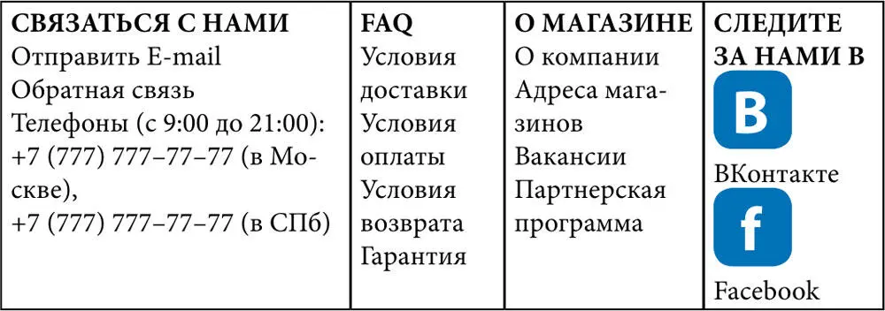 Нижняя часть футера на основном фоне письма Текст по центру мелко как в - фото 156