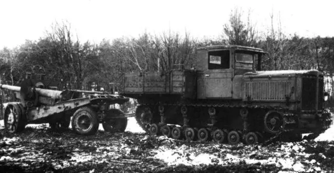 Испытания тягача Коминтерн буксировкой 122мм пушки А19 образца 1931 года - фото 45
