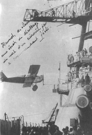 Эксперимент с запуском истребителя Hanriot Н29 с рампы фокмачты на - фото 64
